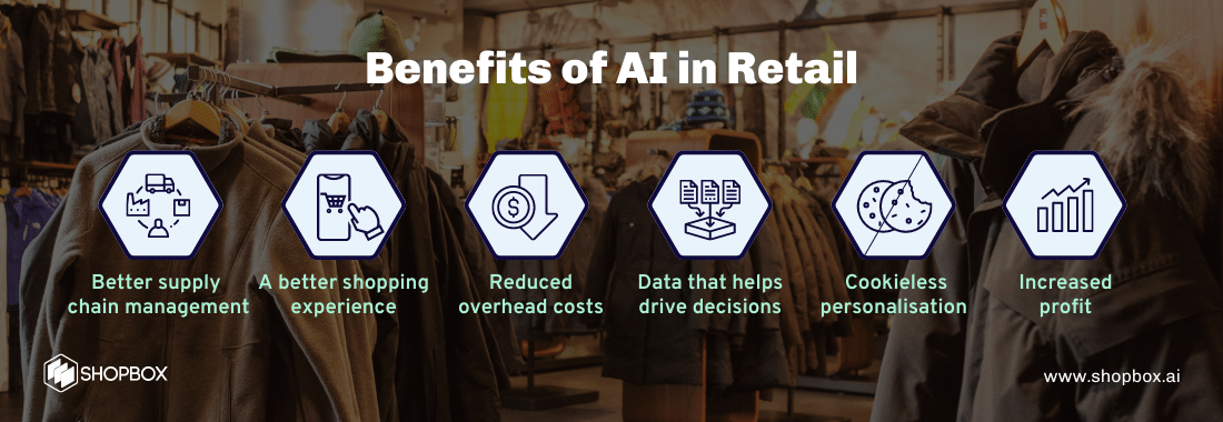 6 benefits of AI in retail and eCommerce